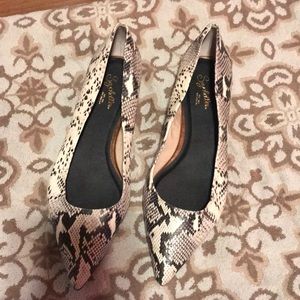 Snake skin flats